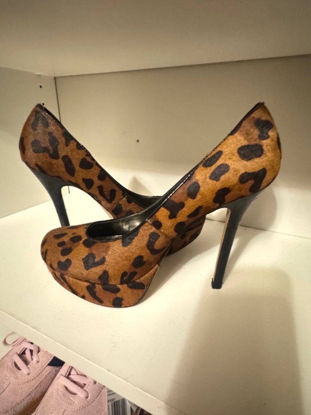 Bakers Melinaleop Leopard Platform Stilettos